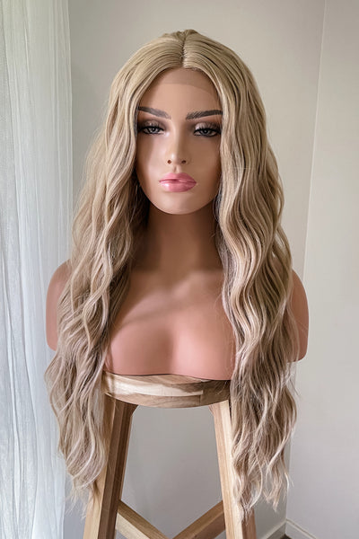 long blonde wig