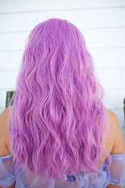 Long purple curls