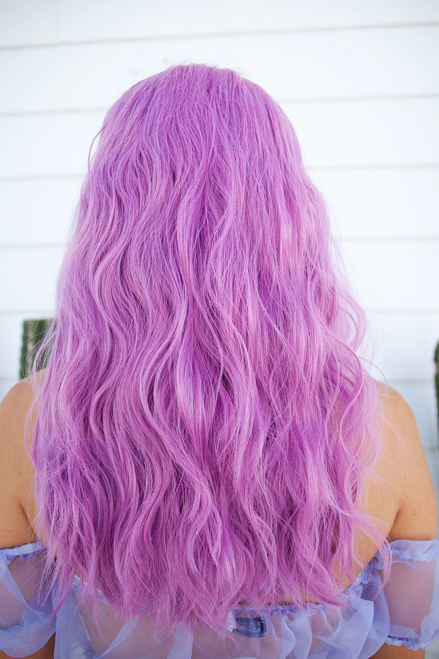 Long purple curls