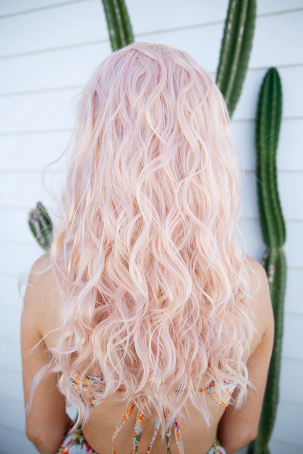 Long pink curls