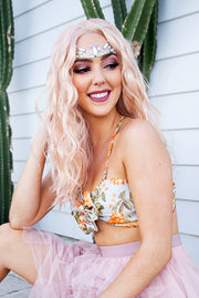 Pink wig