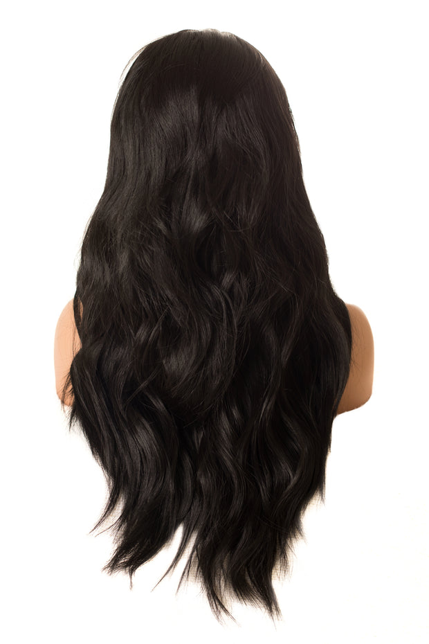 Long black wig
