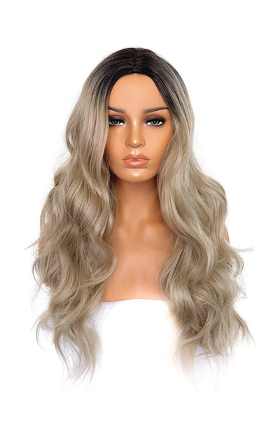 Long blonde wig