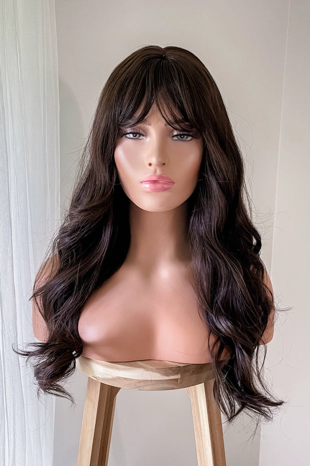 MONIQUE - DARK BROWN FRINGE WIG