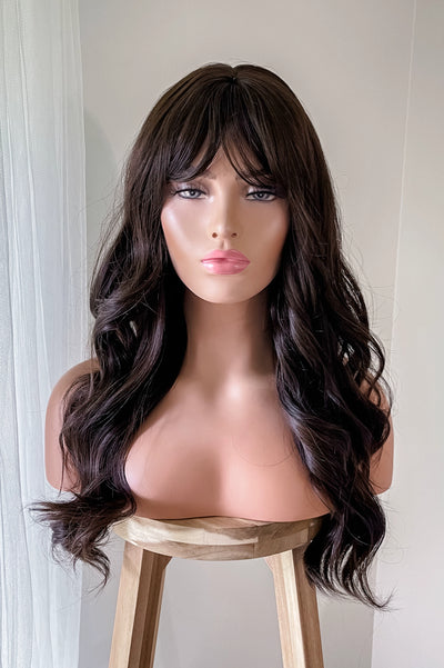 MONIQUE - DARK BROWN FRINGE WIG