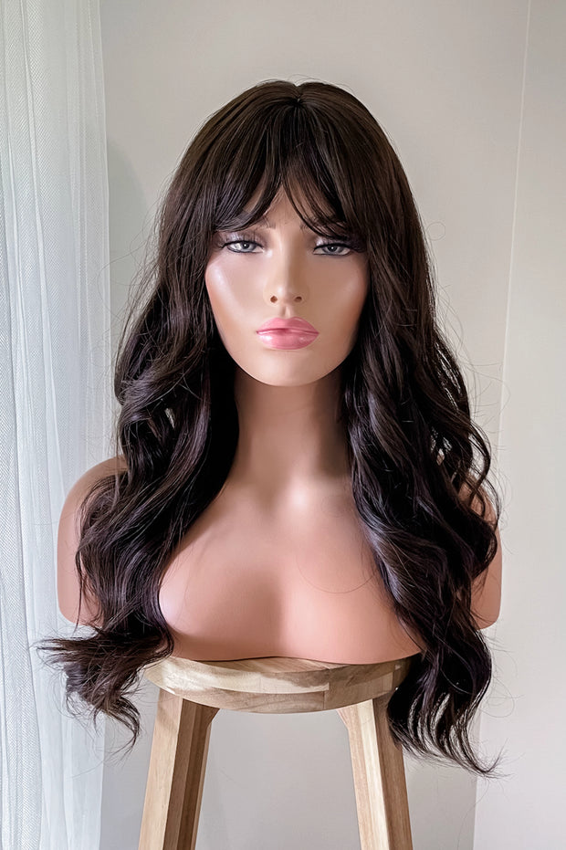 MONIQUE - DARK BROWN FRINGE WIG