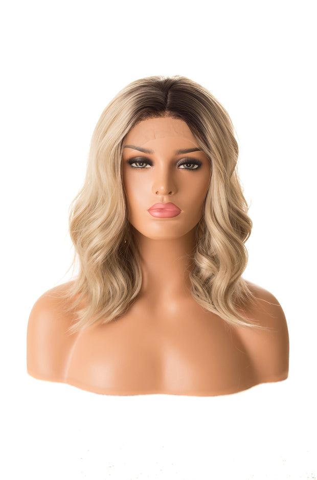 Blonde with dark roots