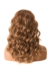 brown with blonde wig