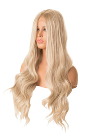 Long blonde curls