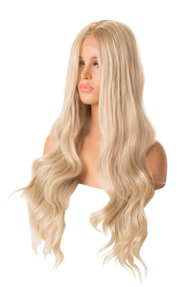 Long blonde curls